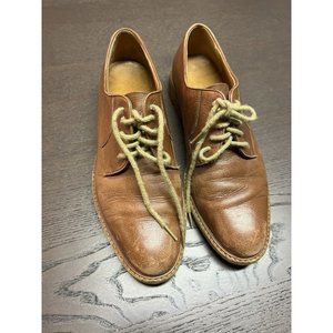 Vintage Salvatore Ferragamo Brown Leather Lace Up Oxford Shoes Size 8 B